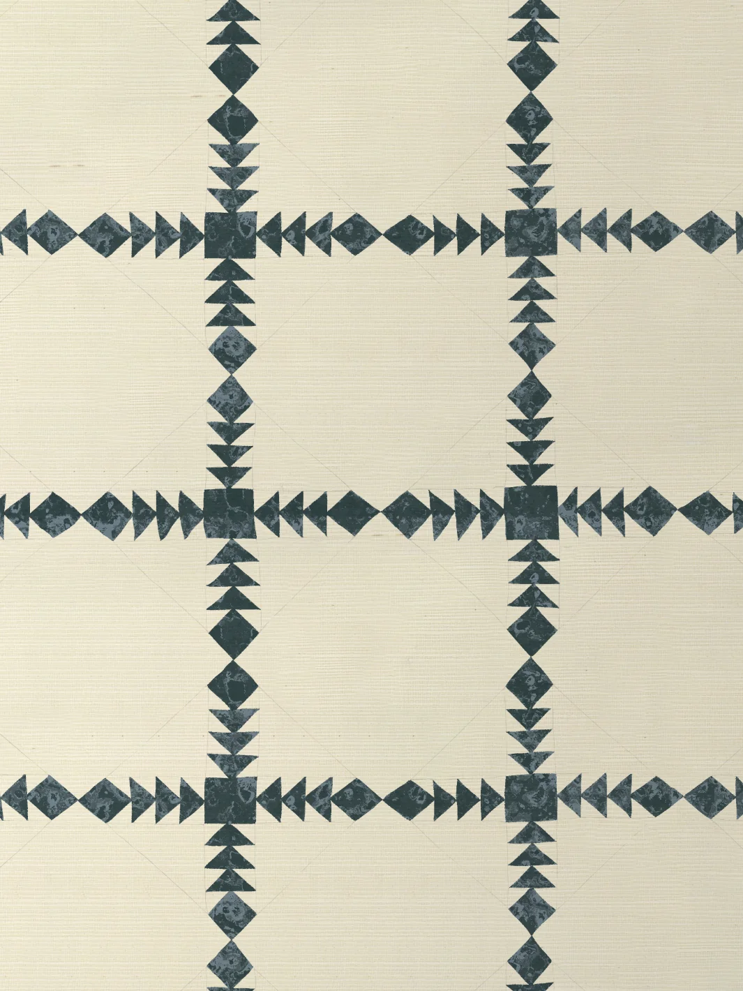 'Borden' Grasscloth Wallpaper by Nathan Turner - Blue - Grasscloth Roll - Sample