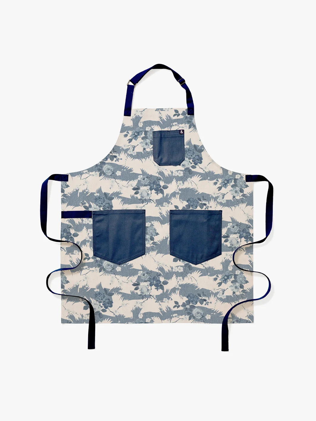 'Dora Chintz Apron by Nathan Turner x Hedley & Bennett - Blue — Kitchen Aprons