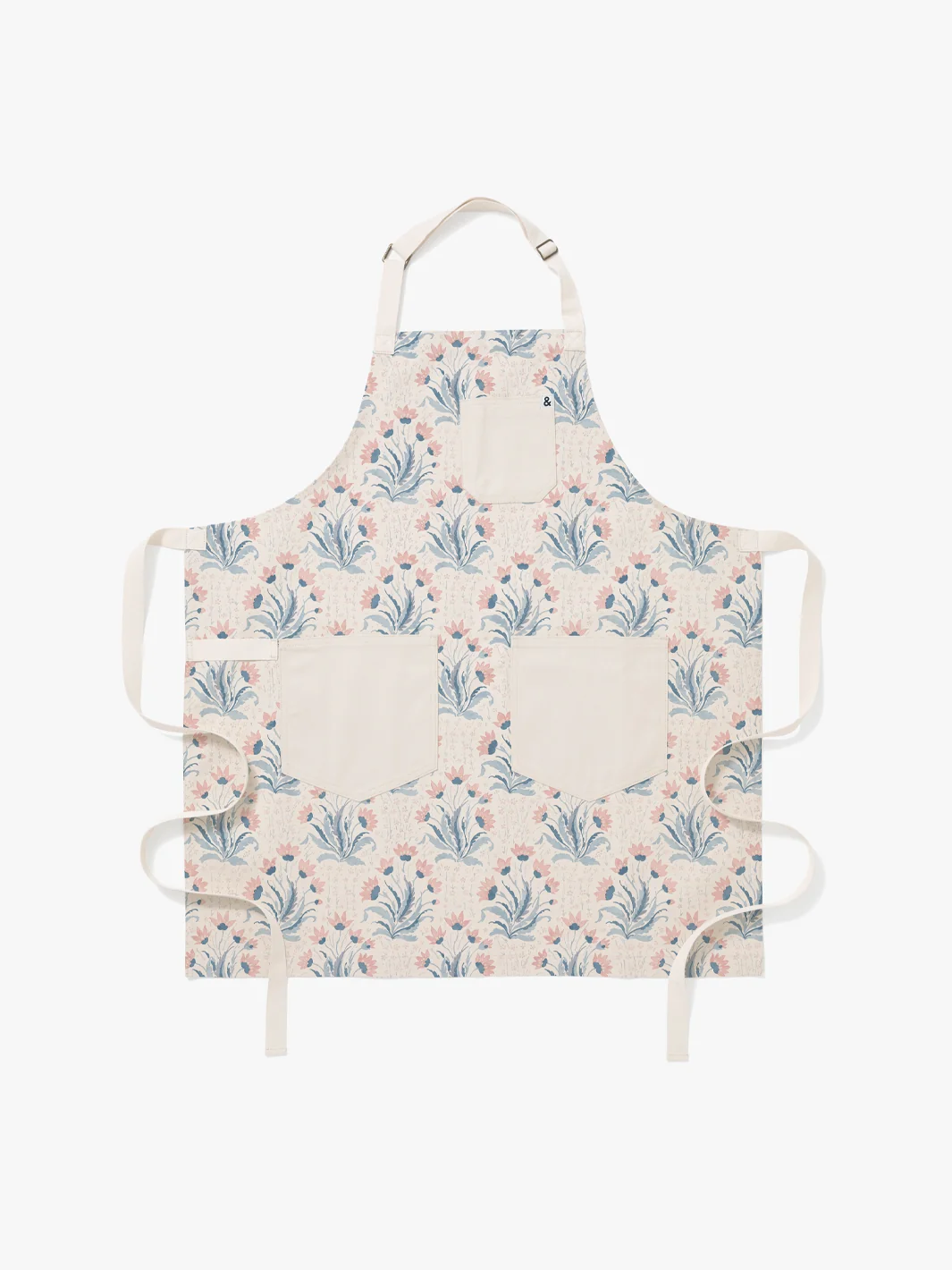 'Hillhouse Apron by Nathan Turner x Hedley & Bennett - Blue & Pink — Kitchen Aprons