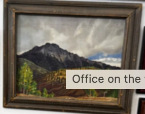 Wallshoppe Œuvre d'art MEX Paysage avec cadre — Décoration murale
