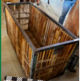 Wallshoppe French Laundry Cart Storage Organizer