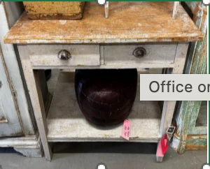 RT - Furniture 1920s French Bakery Table
