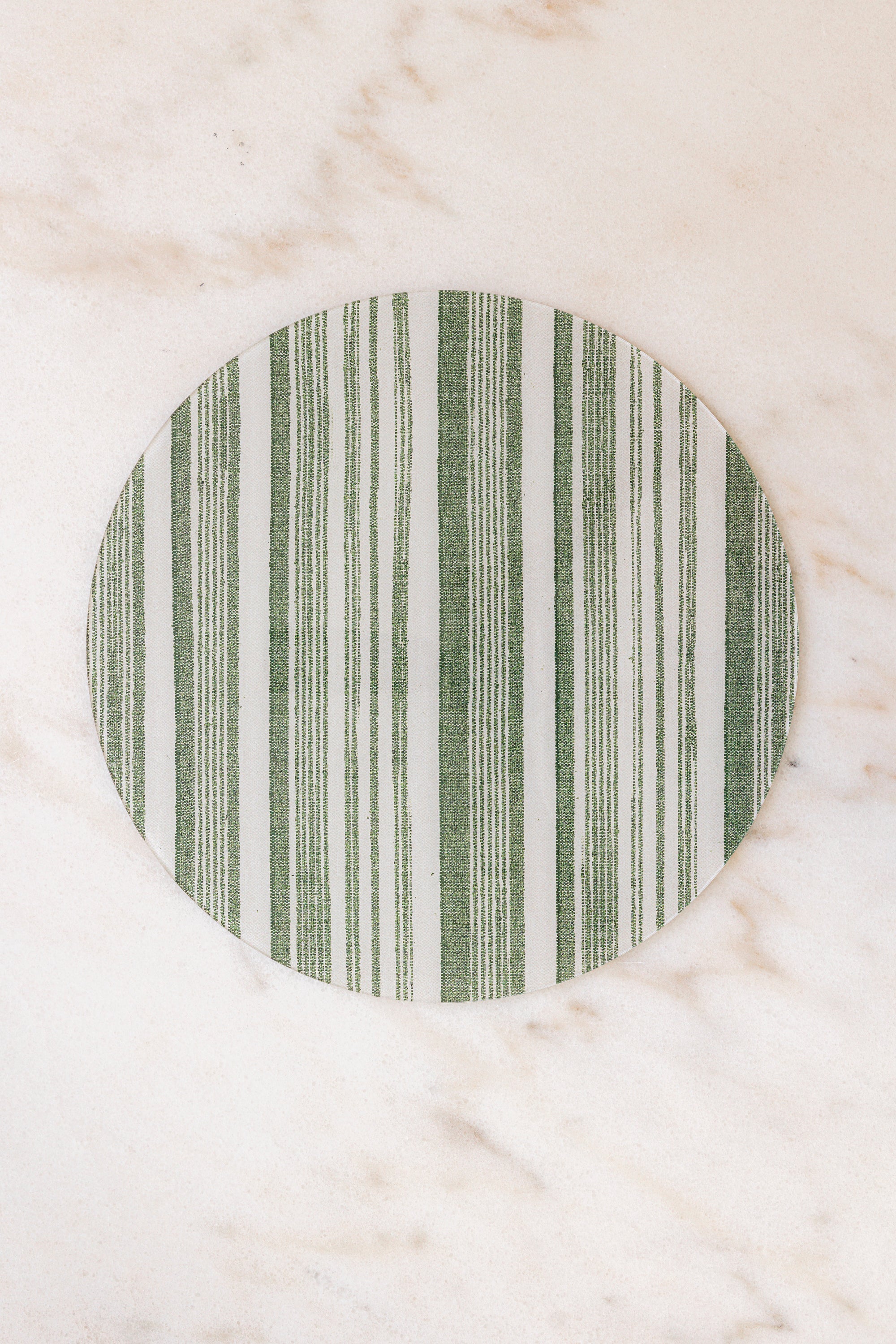 Proper Table - Coasters (set of 4) - Stuart Stripe (Green) — Kitchen Gadgets