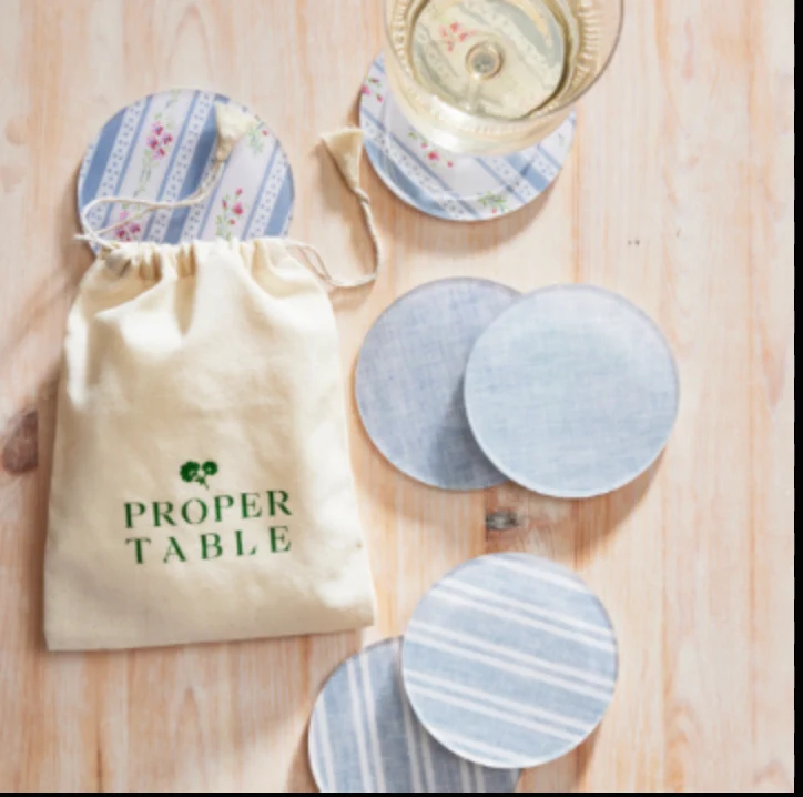 Ensemble de 4 sous-verres Proper avec designs variés — Gadgets de cuisine