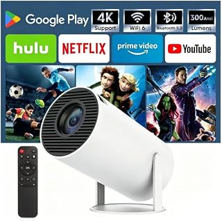 1080P Portable Projector with Android 11 and WiFi 6 — Portable Projector