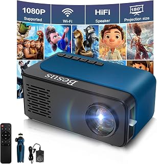 Mini Projecteur HD 1080P WiFi Portable avec Trépied — Projecteur portatif