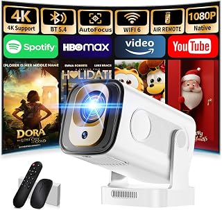 Mini Portable Projector 1080P, WiFi 6, Auto Focus — Portable Projector
