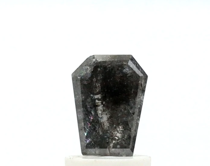 0.85 Carat Coffin Shape Salt and Pepper Diamond — Loose Gemstones