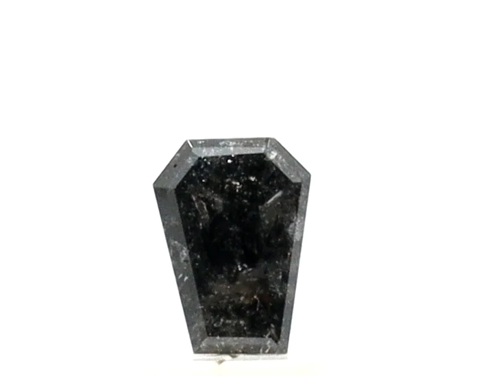 0.50 Carat Coffin Shape Salt and Pepper Diamond — Loose Gemstones