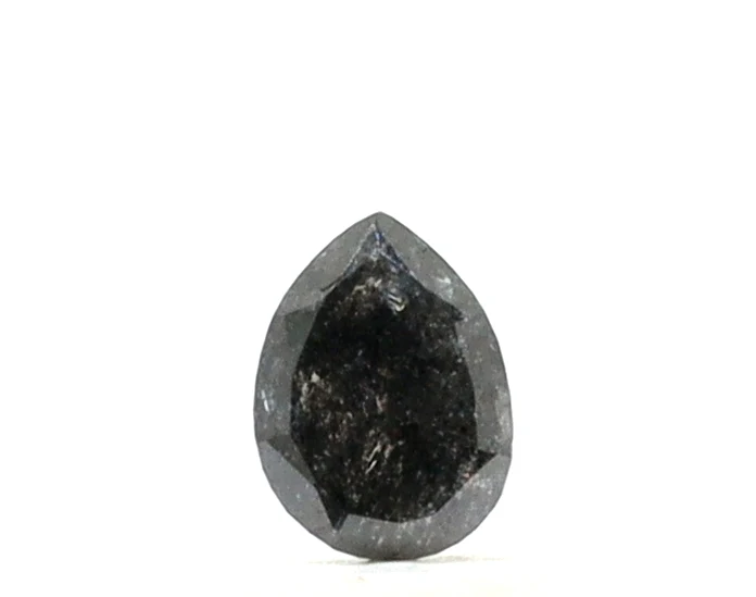 0.50 Carat Pear Shape Salt and Pepper Diamond — Loose Gemstones