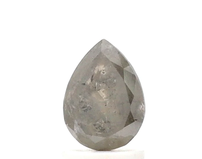 1.55 Ct Pear Shape Salt and Pepper Diamond — Loose Gemstones
