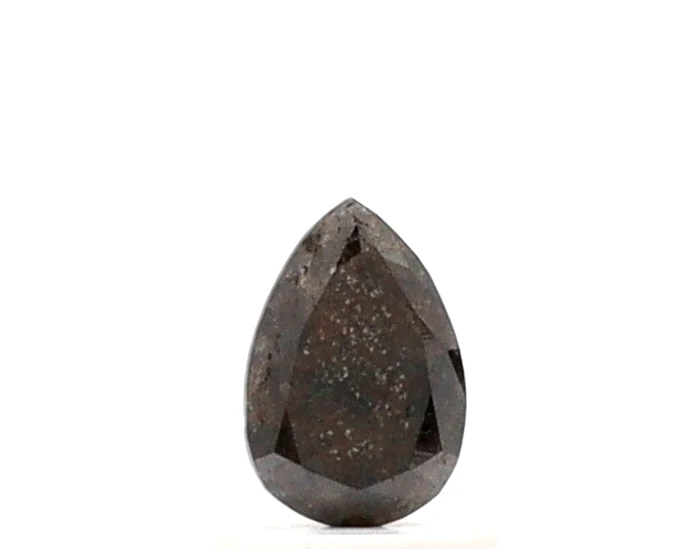 0.50 Ct Pear Shape Salt and Pepper Diamond — Loose Gemstones