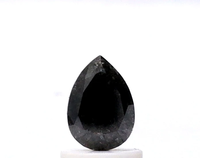 Diamant sel et poivre en forme de poire de 0,80 ct