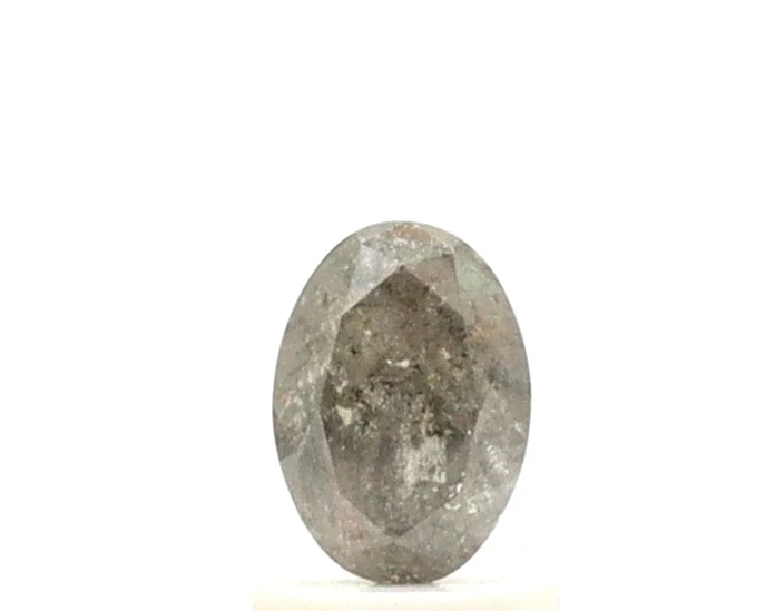 Diamant sel et poivre taille ovale 1 ct — Pierres précieuses en vrac