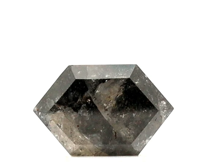 2 ct Hexagon Shape Salt and Pepper Diamond — Loose Gemstones