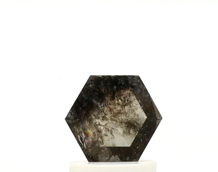 Diamant sel et poivre de forme hexagonale de 0,50 ct — Pierres précieuses en vrac