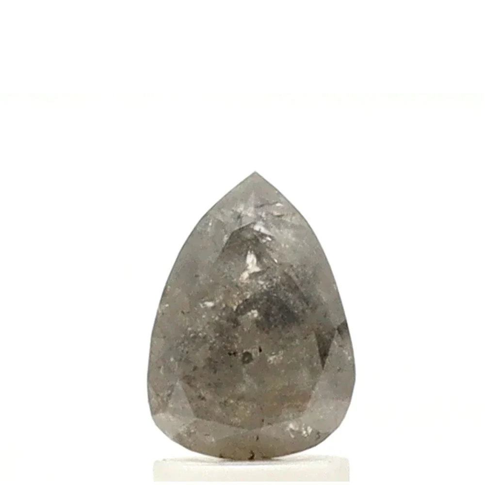 1.50 ct Pear Shape Salt and Pepper Diamond — Loose Gemstones