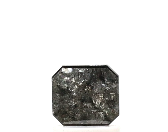 Diamant sel et poivre taille radiant de 0,80 ct — Pierres précieuses en vrac