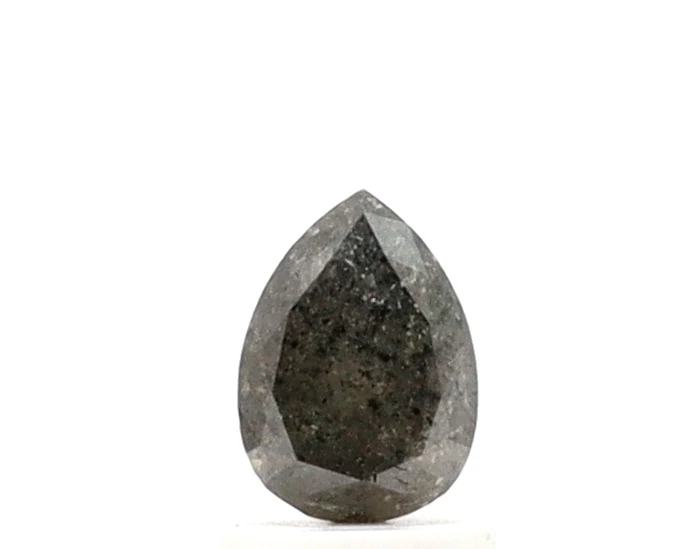 1.06 ct Pear Shape Salt and Pepper Diamond — Loose Gemstones