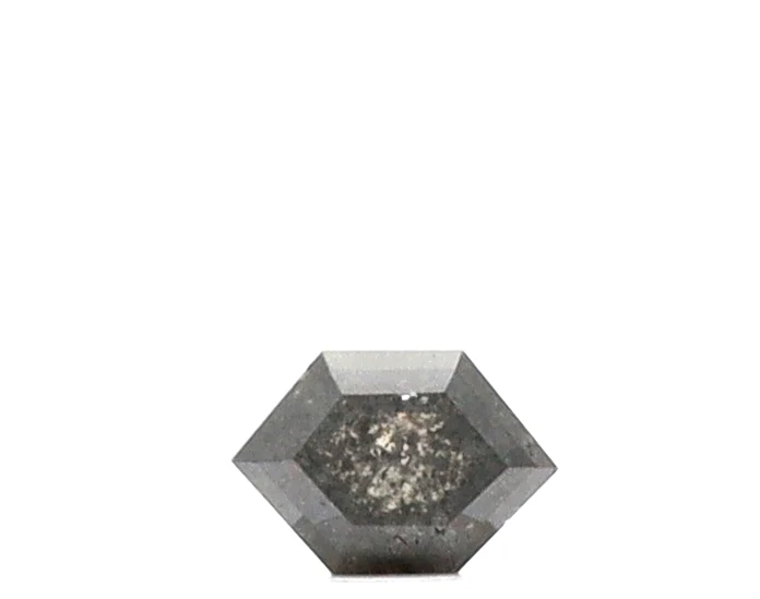 Diamant sel et poivre taille hexagonale de 0,50 ct — Pierres précieuses en vrac
