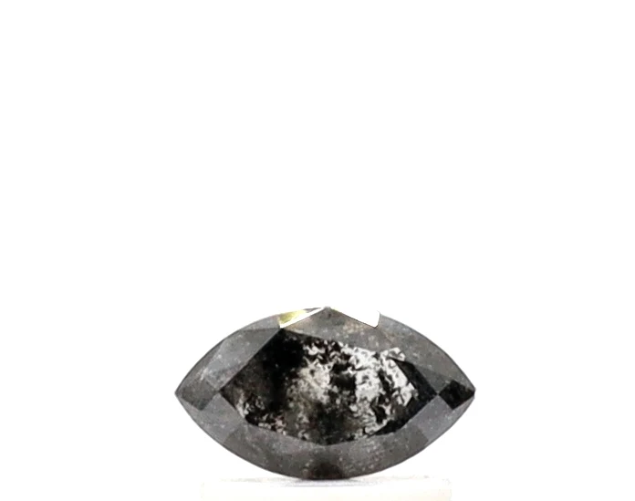 Diamant sel et poivre taille marquise de 0,48 carat — Pierres précieuses en vrac