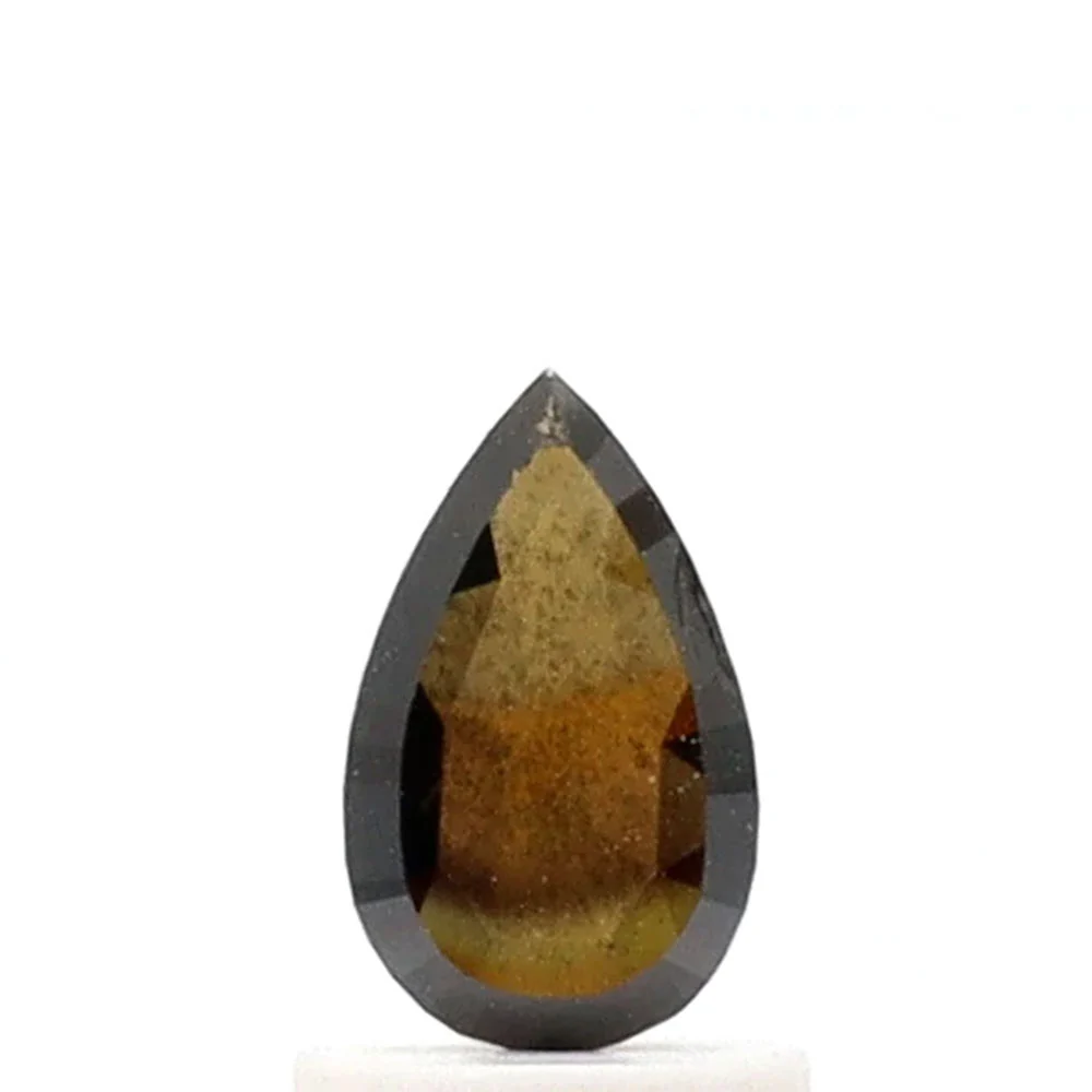 0.50 Carat Pear Cut Salt and Pepper Diamond — Loose Gemstones