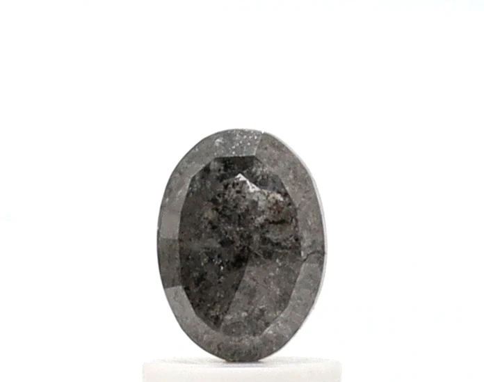 Diamant sel et poivre taille ovale de 1,17 ct — Pierres précieuses en vrac