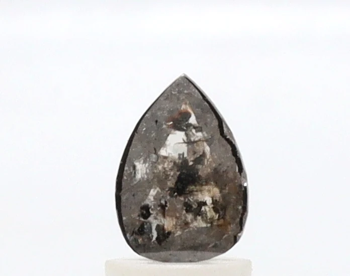 0.50 Ct Pear Cut Salt and Pepper Diamond — Loose Gemstones