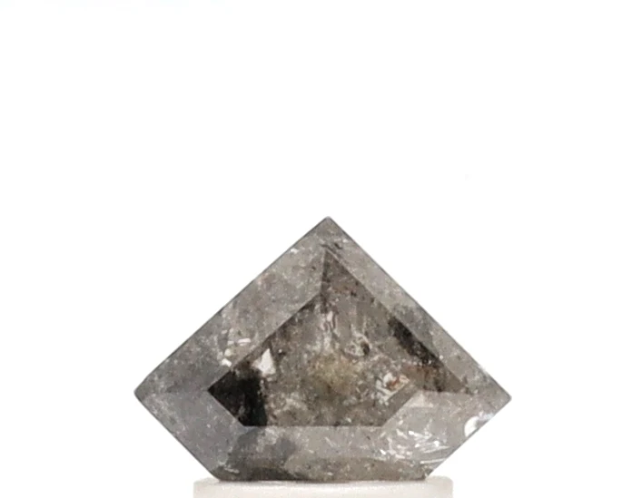 1.34 Ct Shield Cut Salt and Pepper Diamond — Loose Gemstones