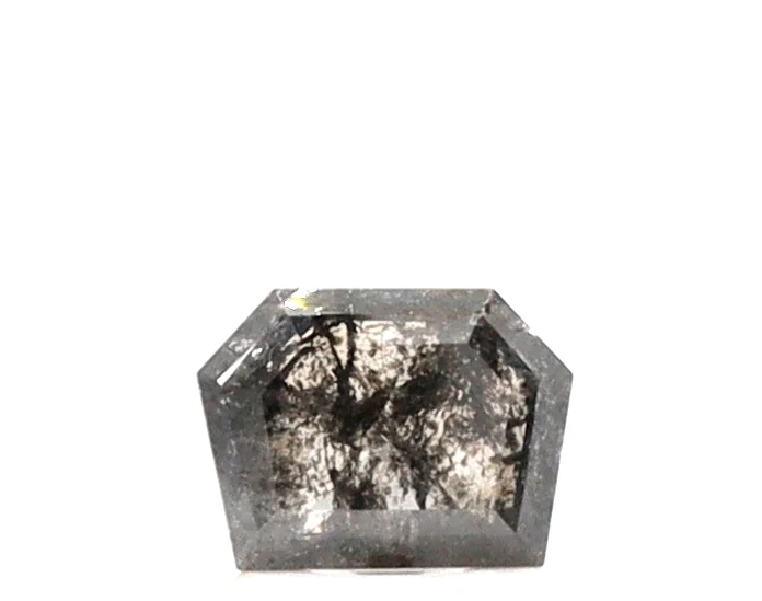 0.95 Ct Geometric Shape Salt and Pepper Diamond — Loose Gemstones