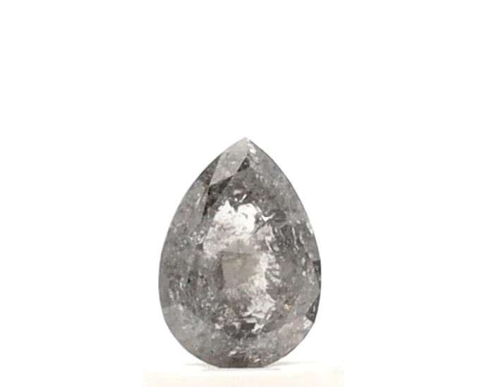 0.72 Ct Pear Cut Salt and Pepper Diamond — Loose Gemstones