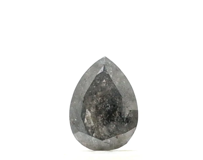 Diamant sel et poivre taille poire de 0,50 carat — Pierres précieuses en vrac