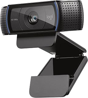 webcam: Logitech C920x HD Pro PC Webcam, Full HD 1080p/30fps Video, Clear Audio, HD Light Correction…