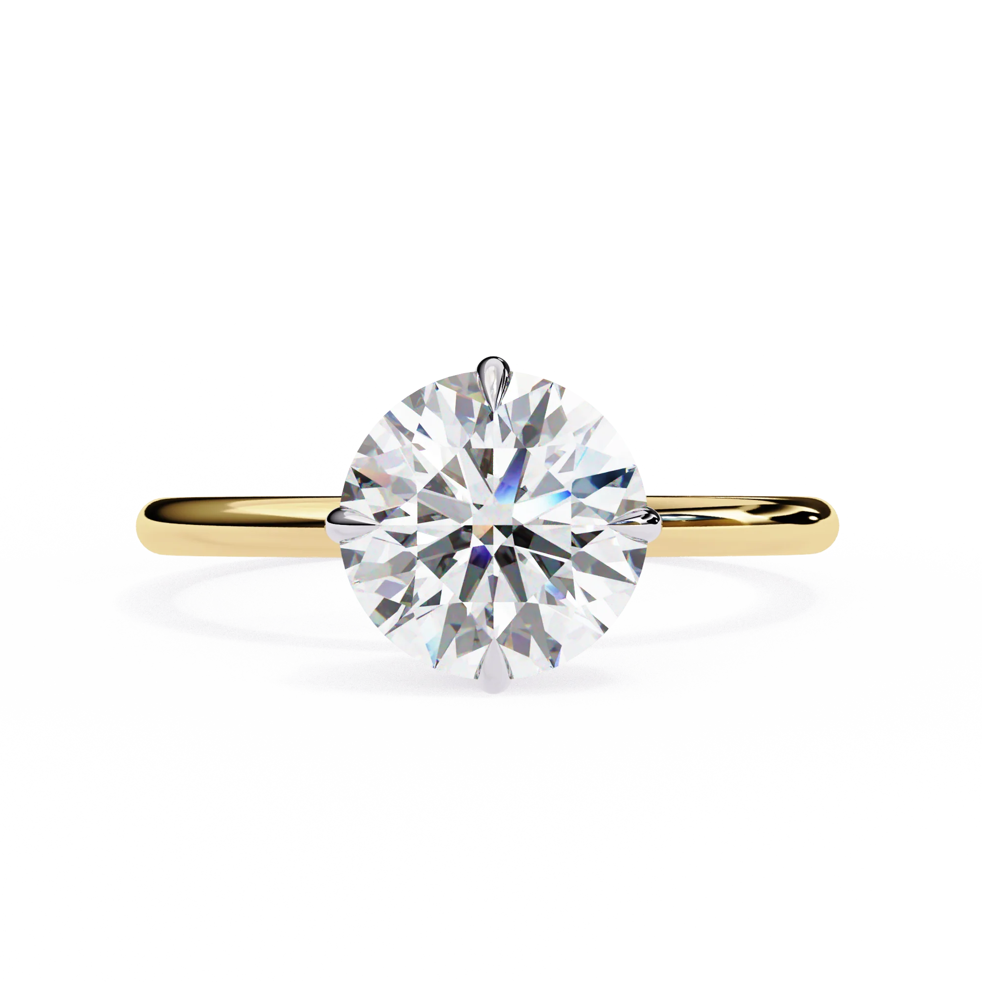 2 Ct Round Solitaire Lab Diamond Engagement Ring by Gemone Diamond — Engagement Rings