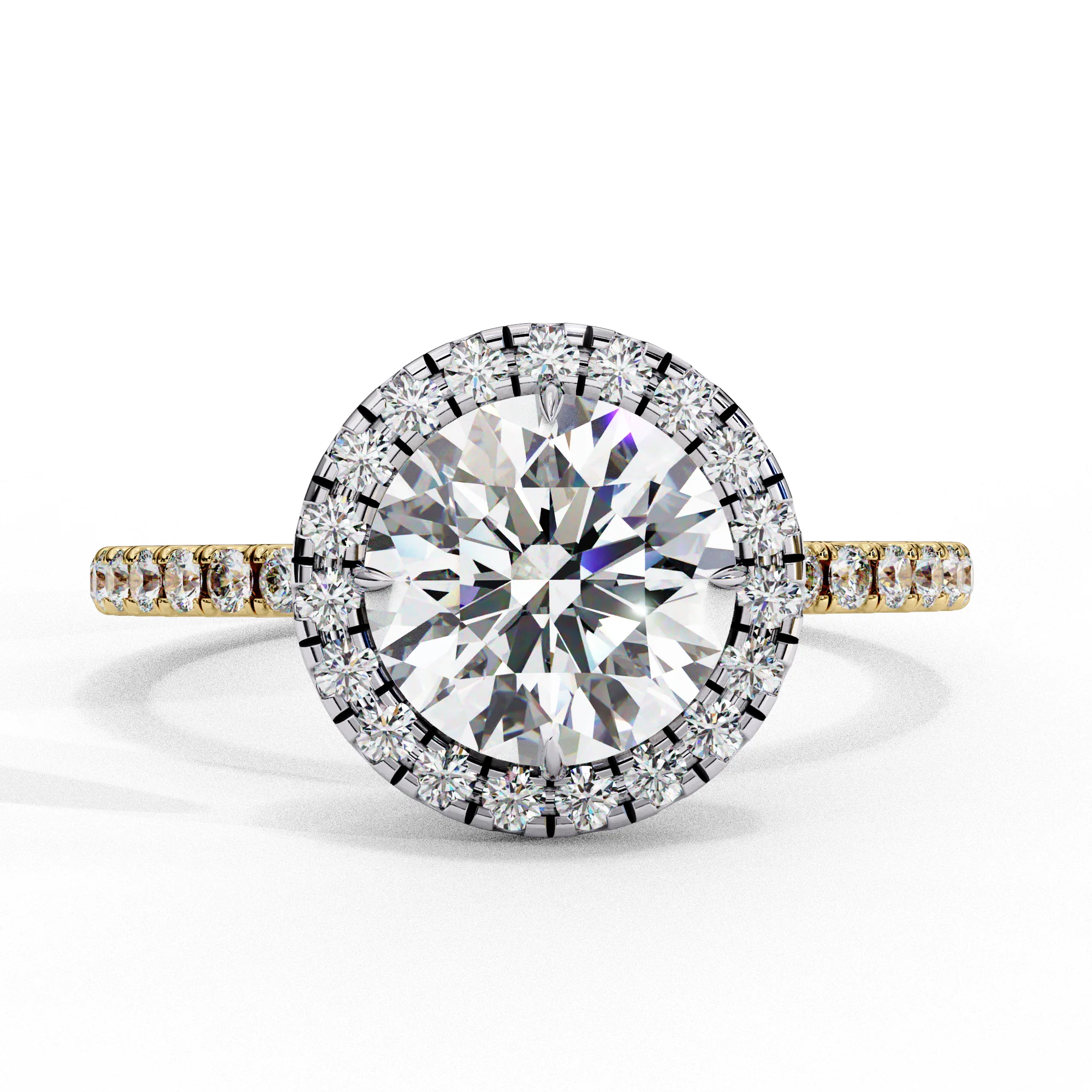Round Claw Prong Lab Grown Diamond Ring by Gemone Diamond — Stackable Rings