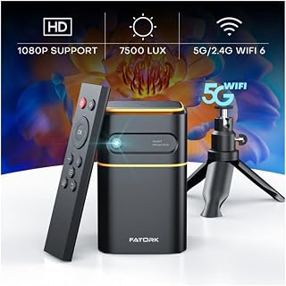 Projecteur Portable FATORK Mini 1080P HD WiFi DLP