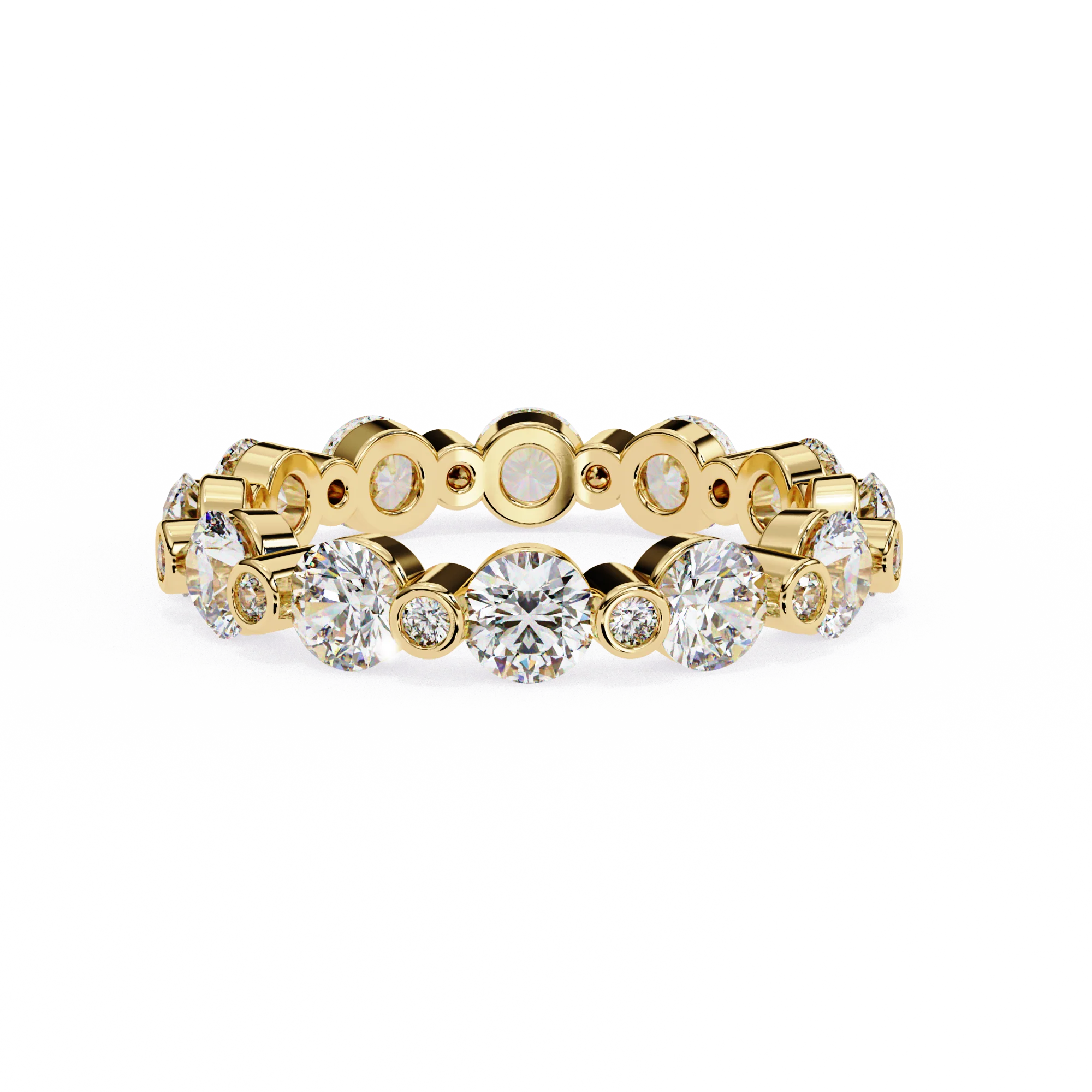 2.46 Carat Round Cut Diamond Eternity Wedding Band — Wedding Jewelry