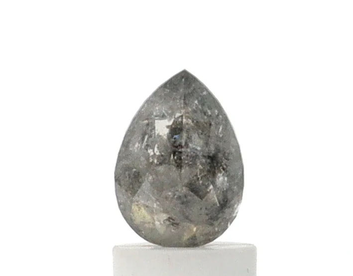 1.07 Carat Pear Shape Salt & Pepper Diamond — Loose Gemstones