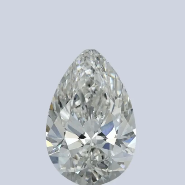 Diamant synthétique taille poire de 1,23 carat