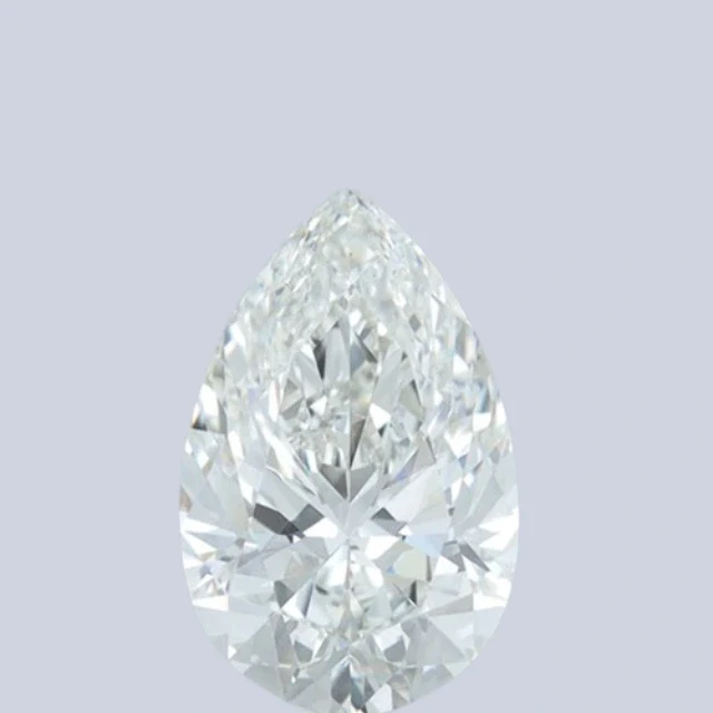 Diamant cultivé en laboratoire, taille poire, 5 carats — Pierres précieuses en vrac