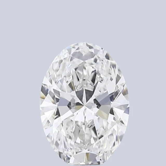 Diamant synthétique de forme ovale de 1 ct