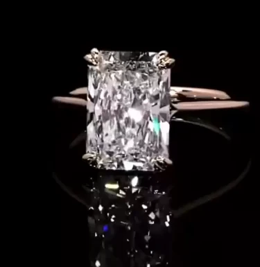 Bague de fiançailles en diamant lab-grown rose intense de 8,35 ct par Gemone Diamond — Bagues de fiançailles