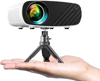 ELEPHAS 2024 Mini Projector 1080P 8000L with Tripod