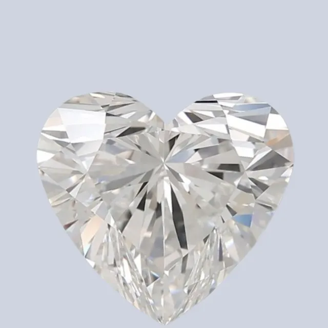Diamants de laboratoire en vrac en forme de cœur de 5 ct