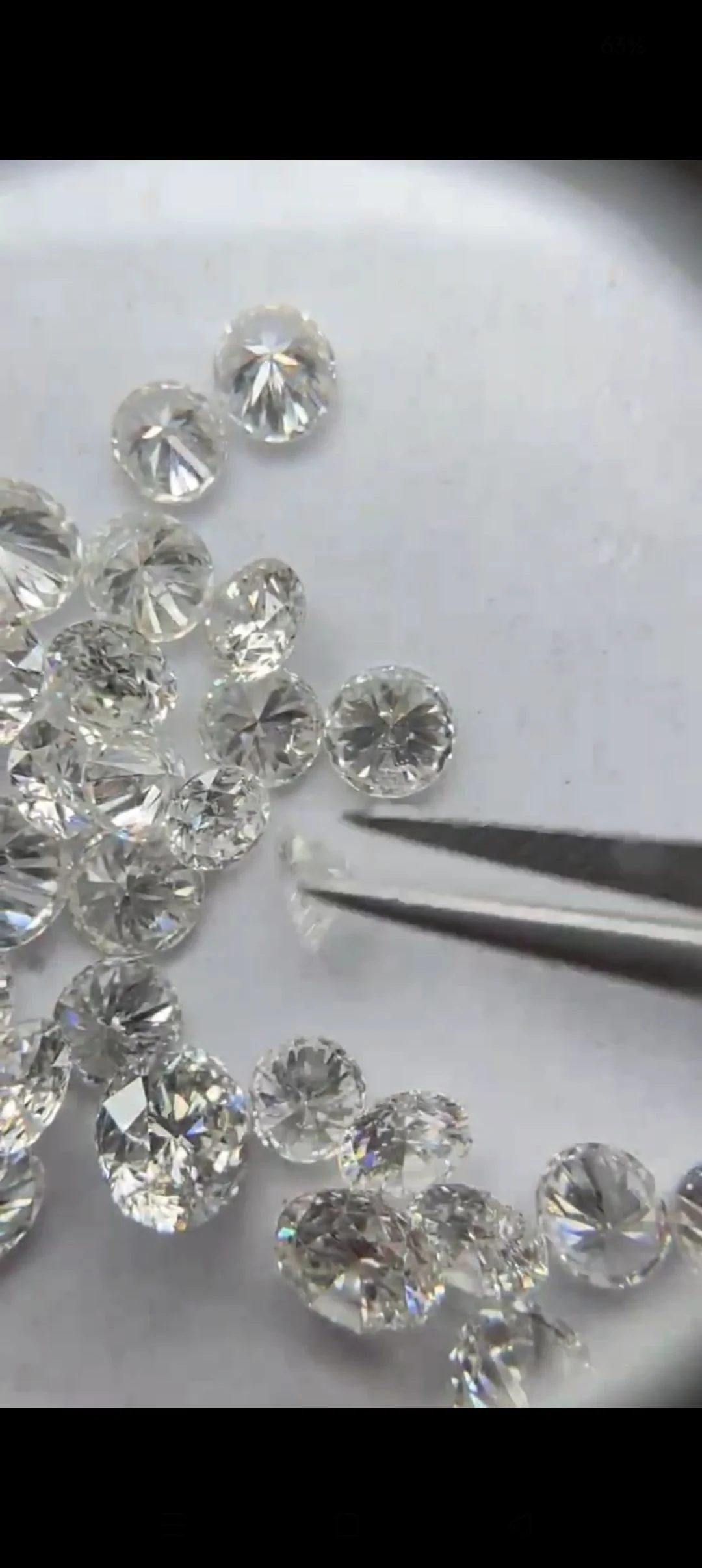 Diamant 100 % naturel de 4 mm à 5 mm, rond, taille brillant, couleur GH, pureté SI2 à I1 (lots de 5 carats au total) — Pierres précieuses en vrac
