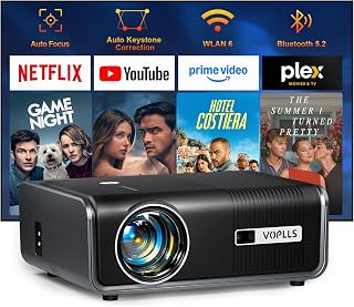 VOPLLS Smart Projector 1500 ANSI 4K WiFi Bluetooth — Portable Projector