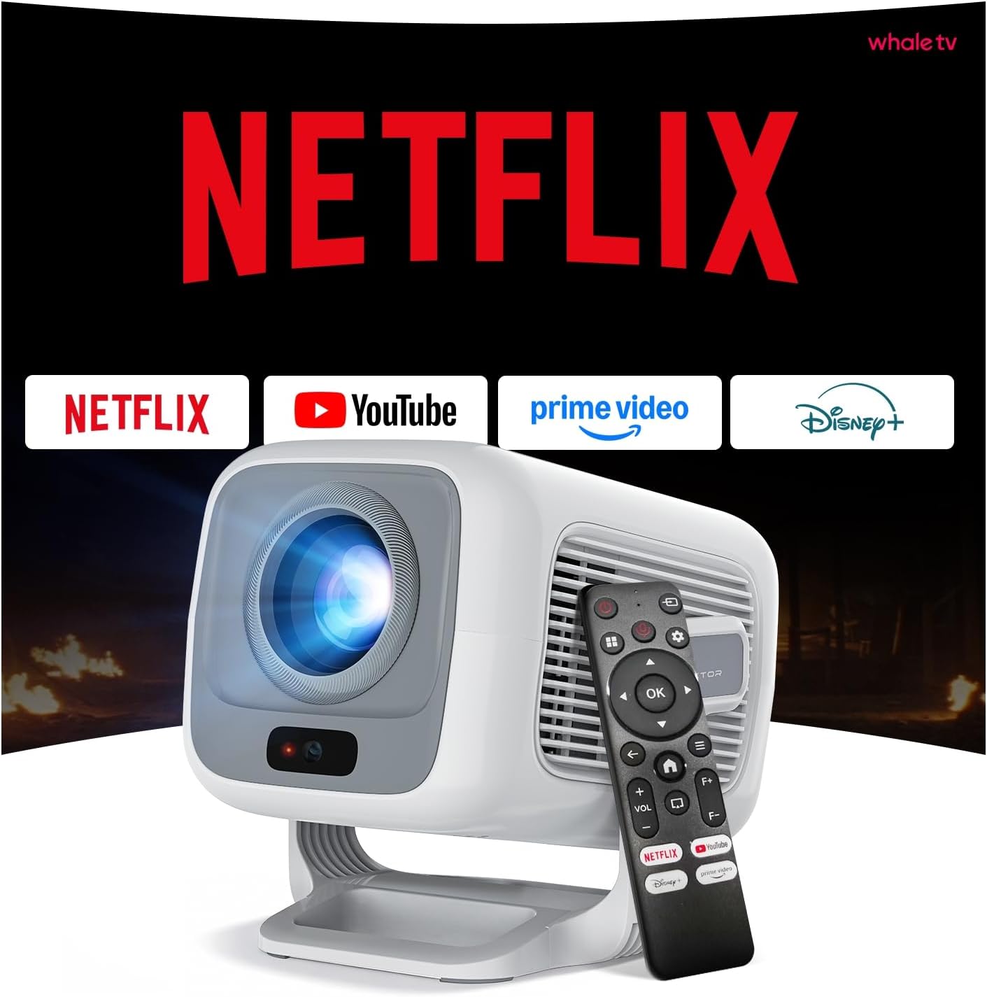 Projecteur Portable Mini WEMI 1080P 4K — Projecteur portatif