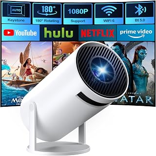 1080P Mini Smart Projector – Portable WiFi Bluetooth