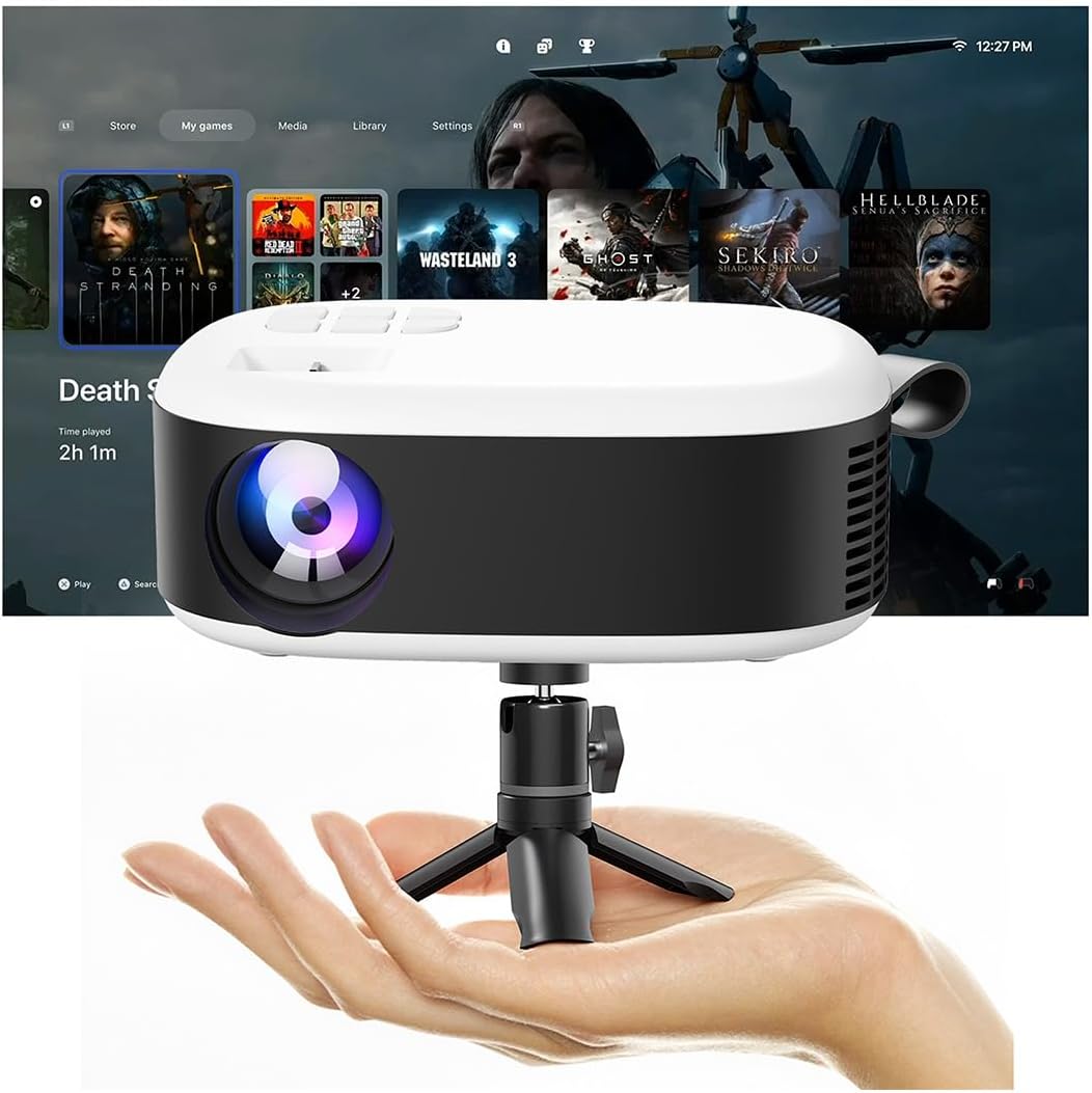 Mini Projecteur Portable 1080P Full HD avec Trépied — Projecteur portatif