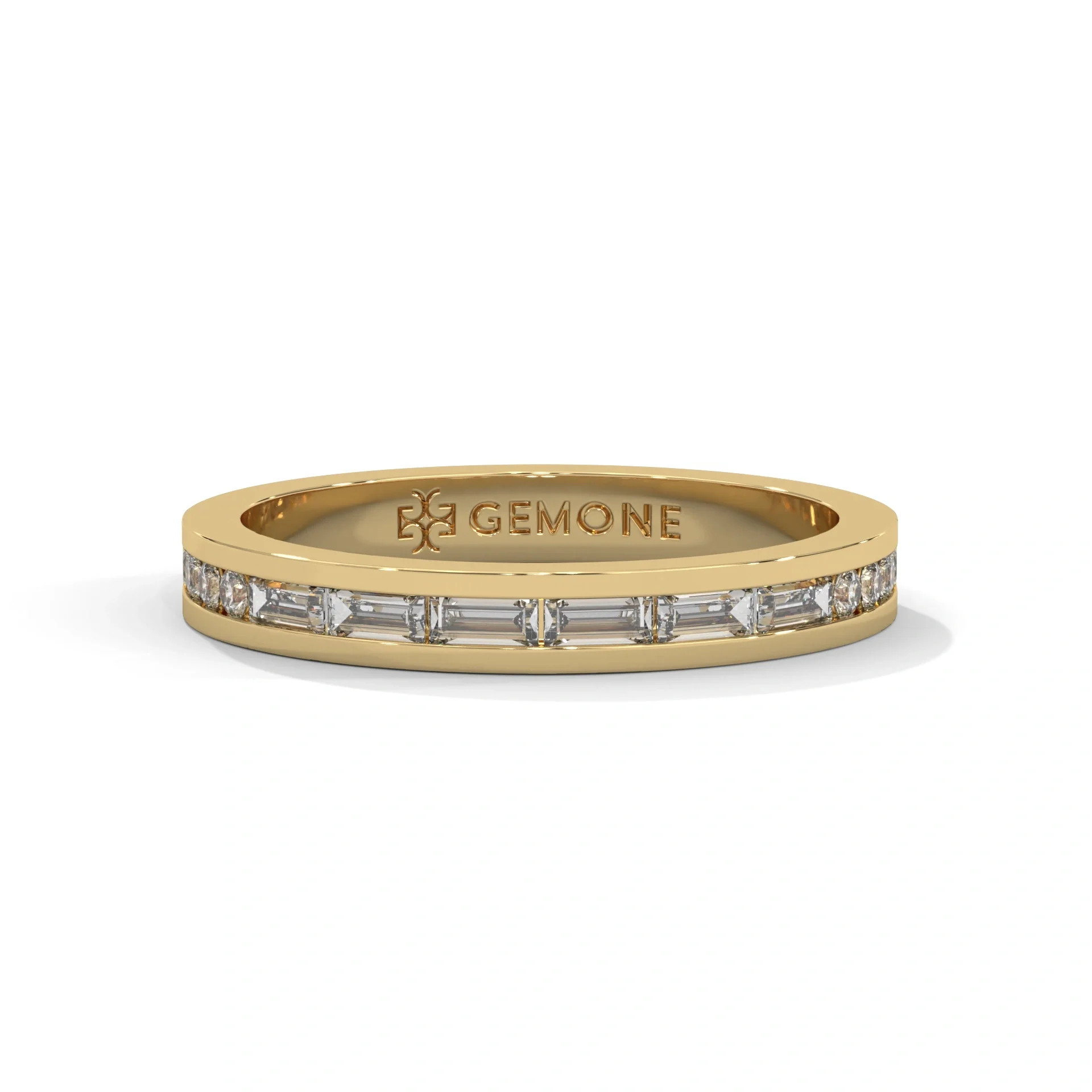 0.47 Ct Baguette Lab Diamond Wedding Band in White Gold — Wedding Jewelry